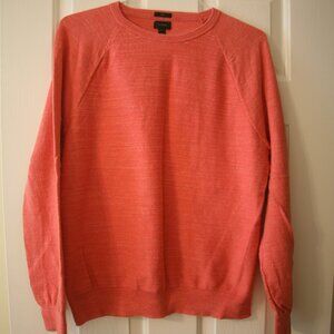 J Crew Men's Classic Slim Fit Crewneck Sweater, Size XL, Coral